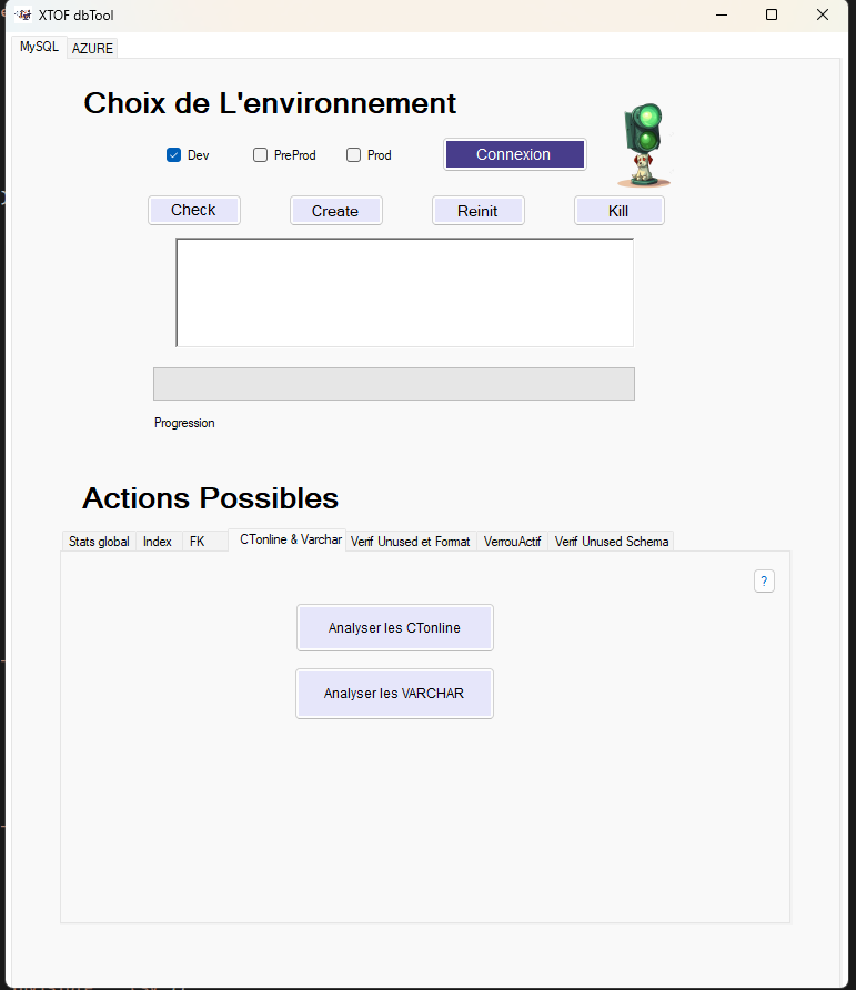 Check tables en ligne et analyse des VARCHAR
