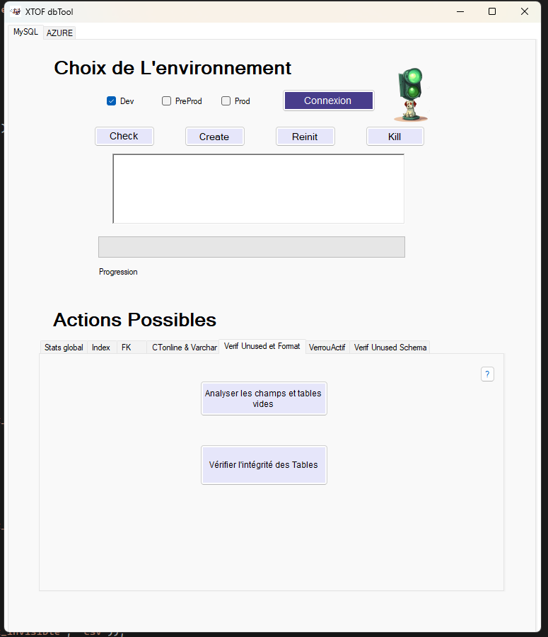Détection des tables inutilisées et check tables